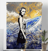 Surfing Expedition Fleece Throw - Beyond T-shirts
